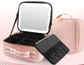 ✨Organizador de maquillaje portátil con espejo LED