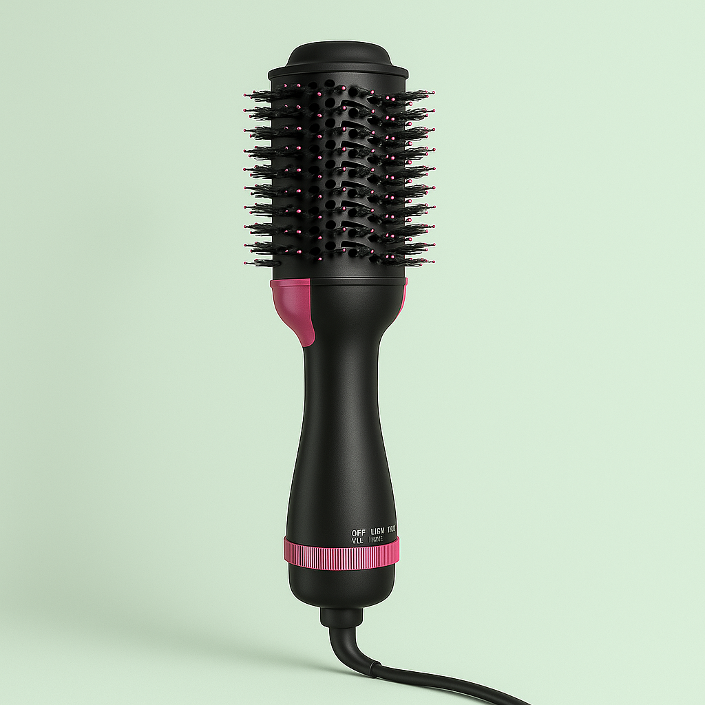 💕 Cepillo Secador y Voluminizador Rosa – Seca, Peina y Da Volumen