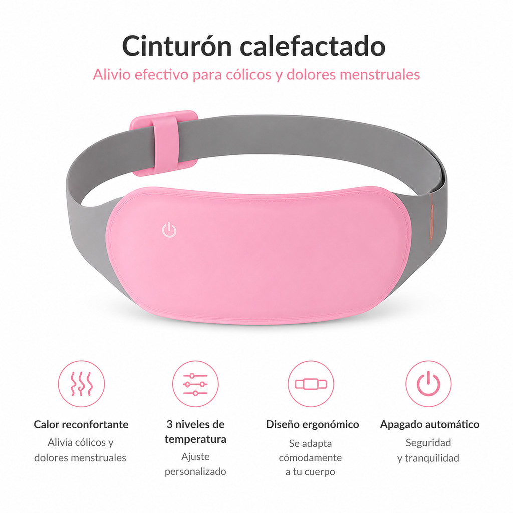Cinturón calefactado para dolores menstruales y cólicos