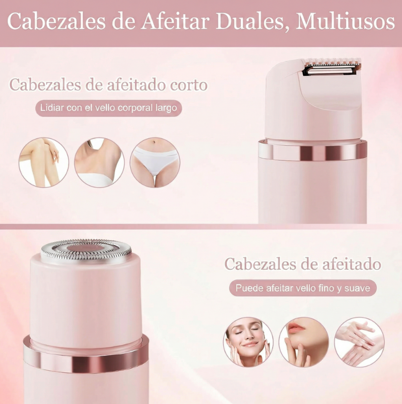 ✨ Depiladora Eléctrica 2 en 1 – Dual Head | Piel Suave de Forma Fácil